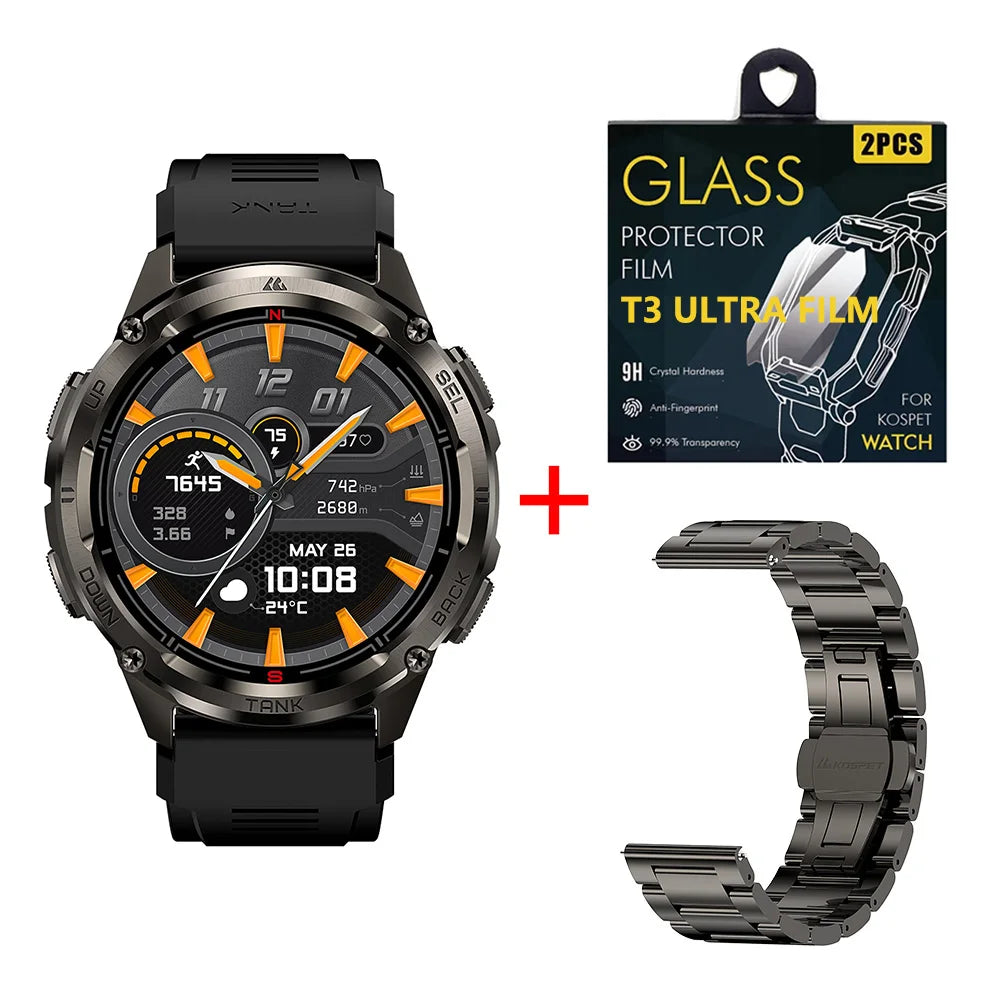 KOSPET Tank T3 Ultra 2 GPS Smartwatch with Barometer