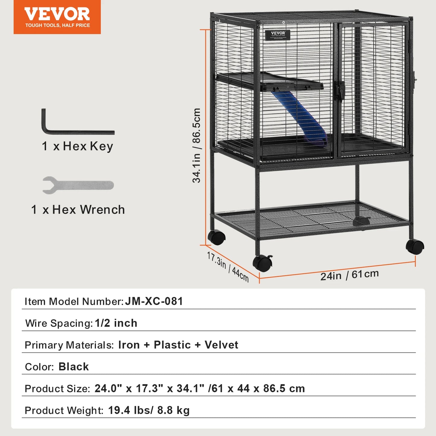 SucceBuy Ferret Cage 4 Tier Critter Nation Cage For Rodents