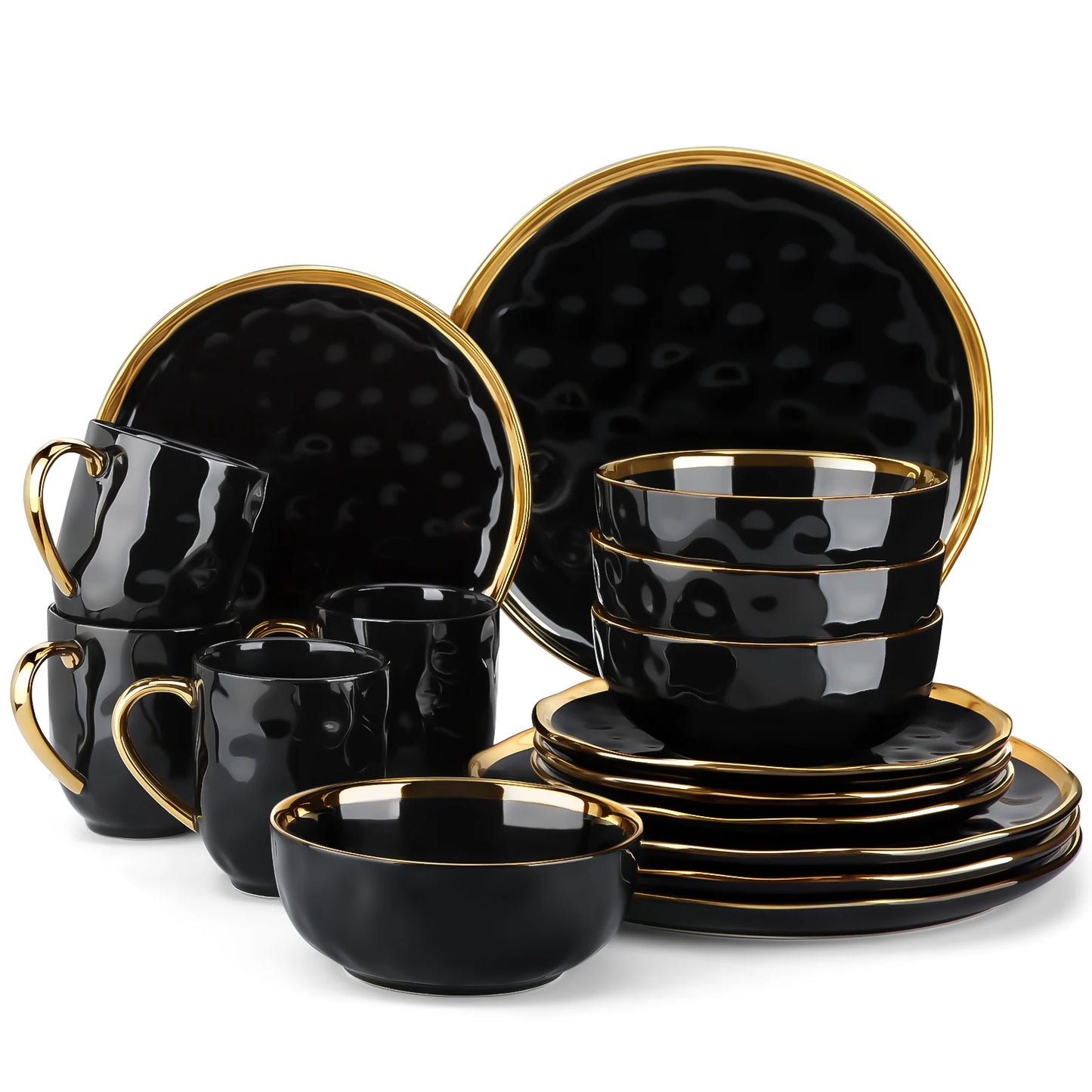 MALACASA 16/32-Piece Porcelain Dinnerware Set Tableware