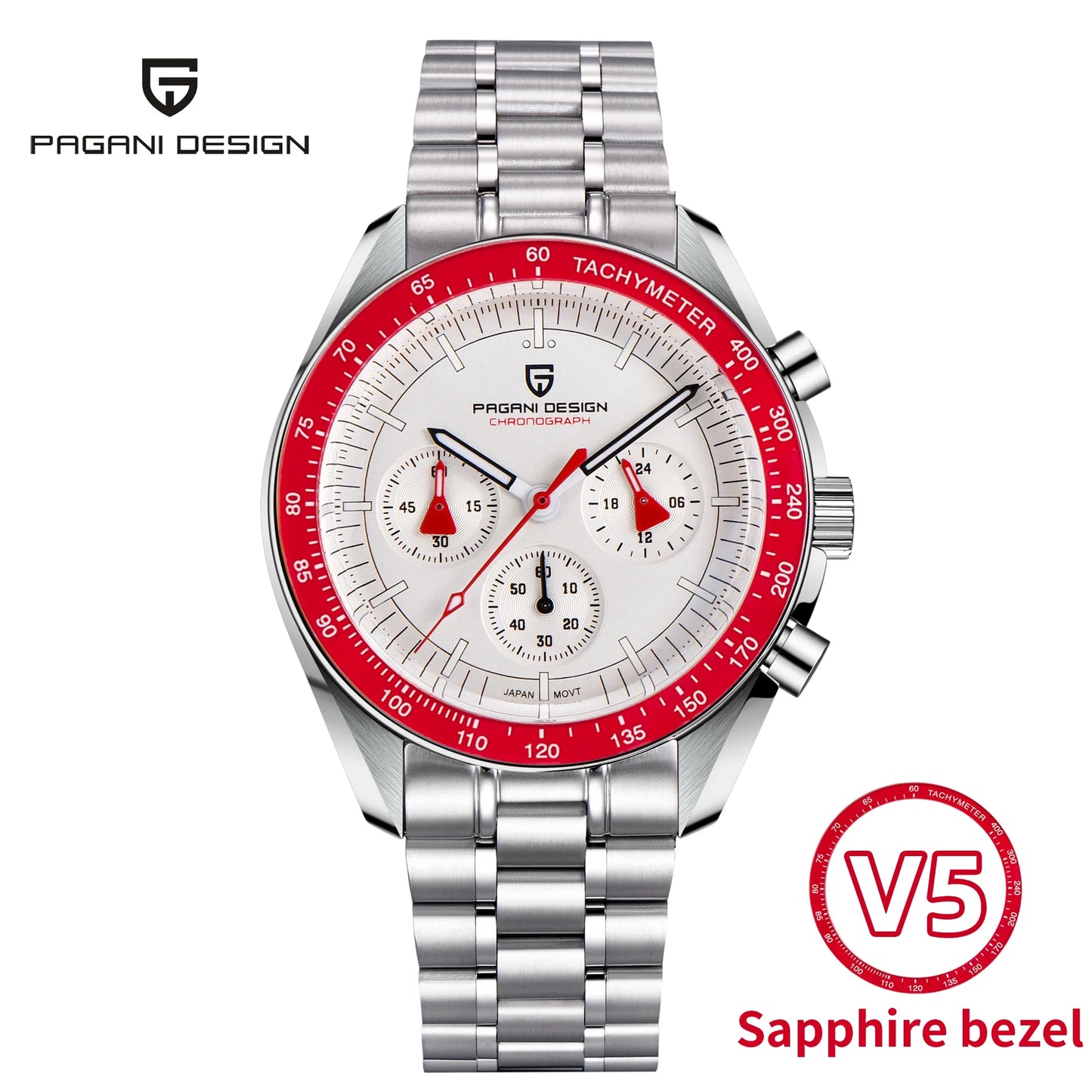 PAGANI DESIGN Luxury Quartz Chronograph Watch For Men