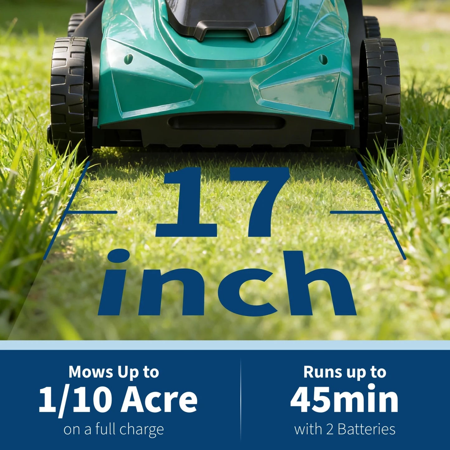 HiMISS 40V Cordless Lawn Mower With Dual Battery Pack