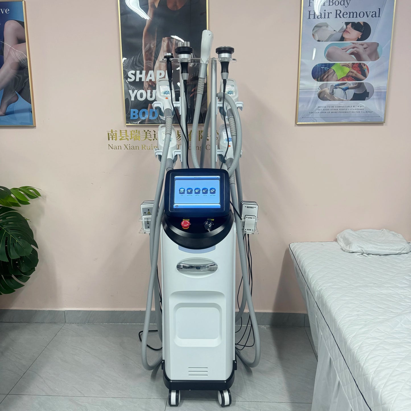 360 Cryo Fat Freezer Cavitation Vacuum RF LED Beauty Machine