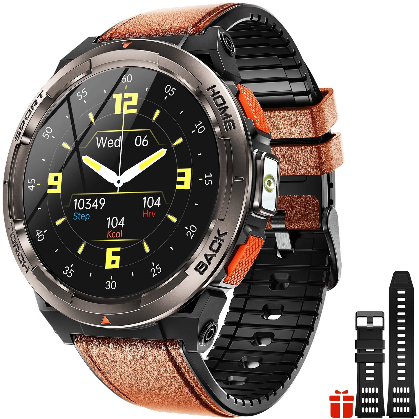 EIGIIS KE5 1.45 Inch Smartwatch 3ATM Waterproof With Compass Altimeter