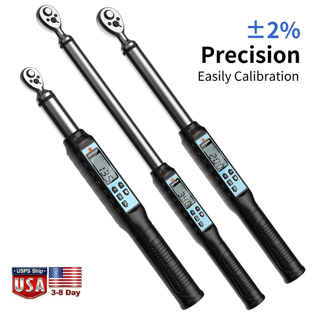 GOYOJO Digital Torque Wrench Precision 2 Percent Accuracy