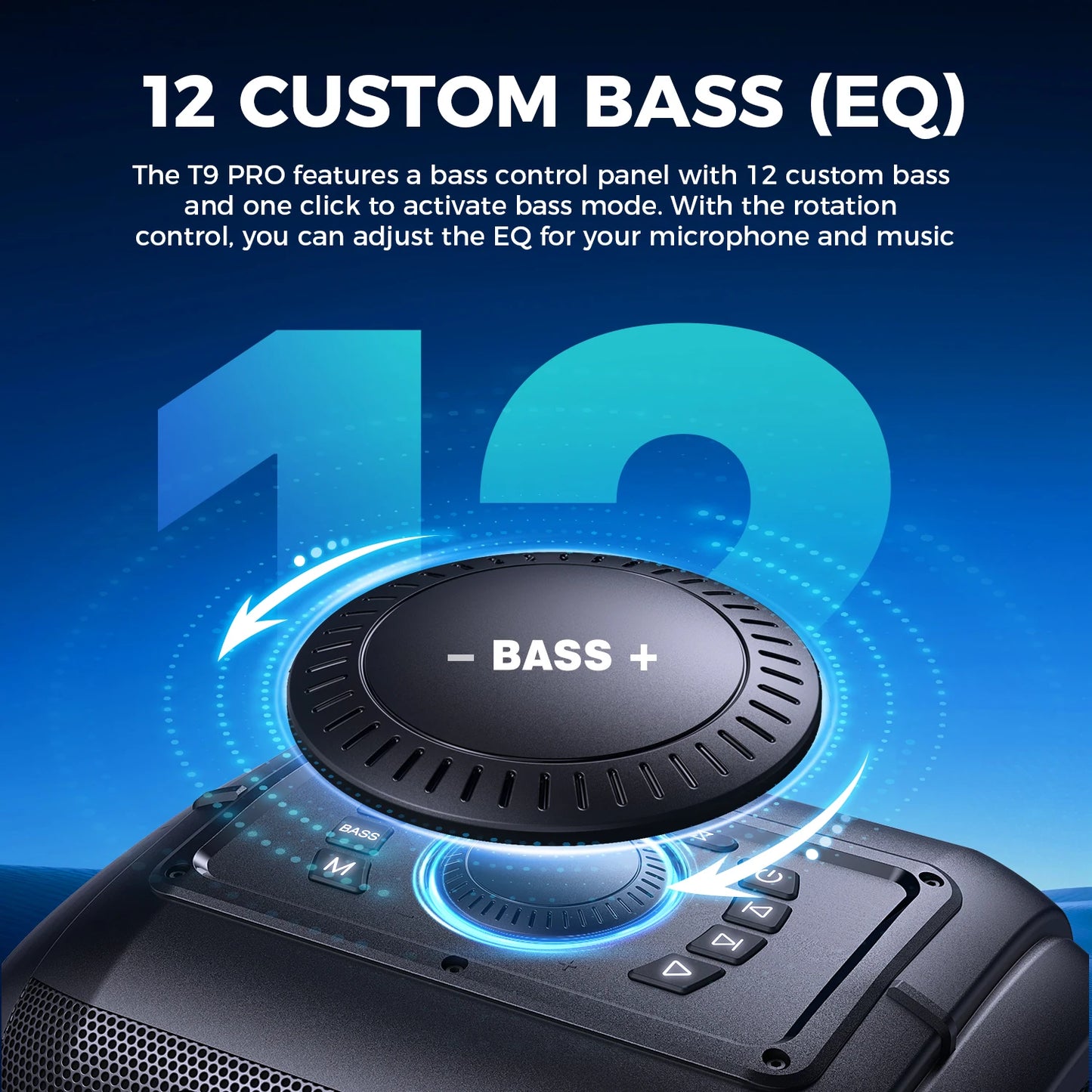 W-King 250W Peak Bluetooth Speaker With Custom Bass
