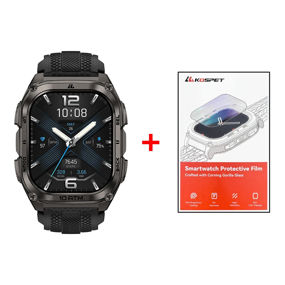 KOSPET Tank M4 Smartwatch With GPS 10ATM Waterproof