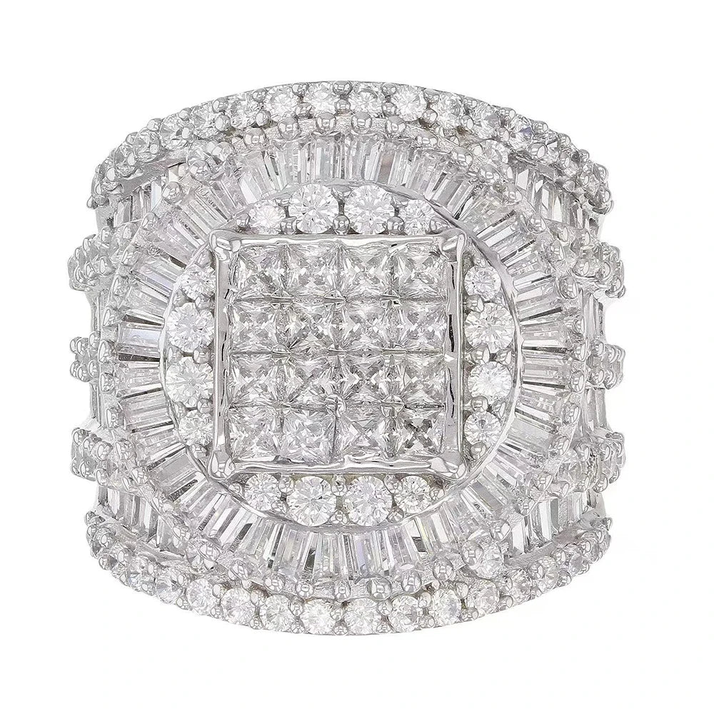 Elegant 925 Sterling Silver Ring For Women Zircon Accent