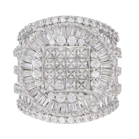 Elegant 925 Sterling Silver Ring For Women Zircon Accent