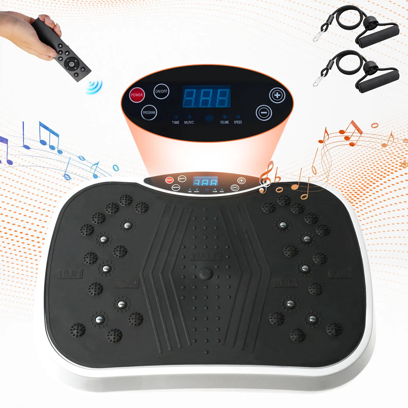Vibration Plate Exercise Machine With Bluetooth Remote Control