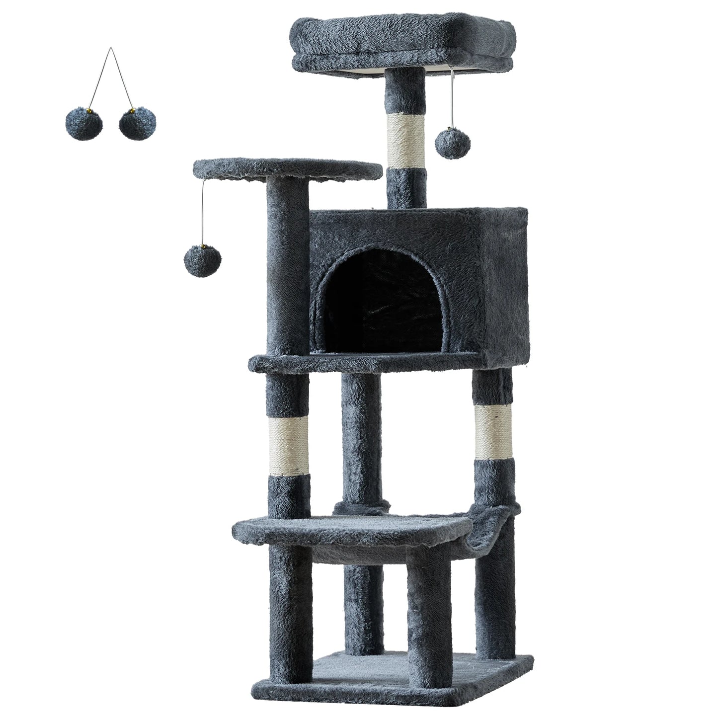 JHKCN Cat Tree Tall Climbing Tower For Indoor Cats