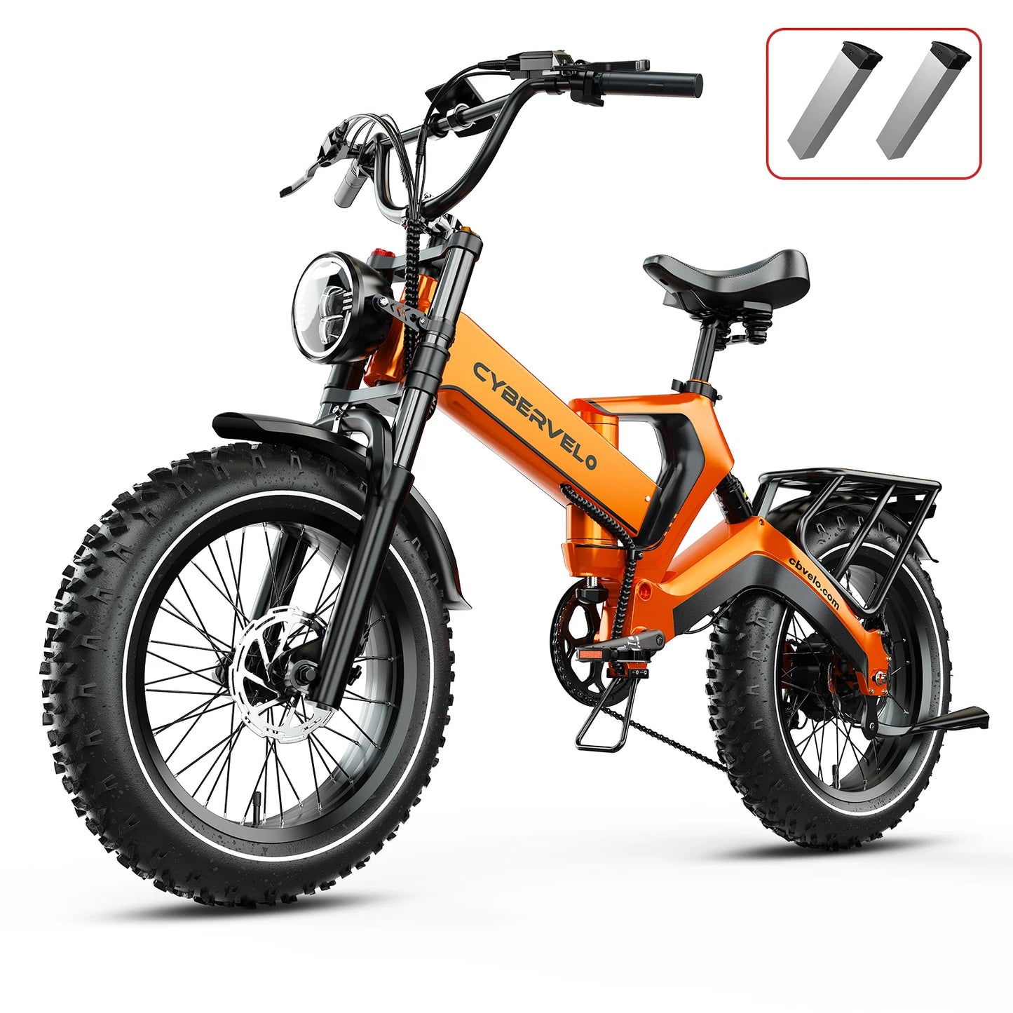 CYBERVELO EK6 Fat Tire 2000W Peak Motor Foldable Electric Bike