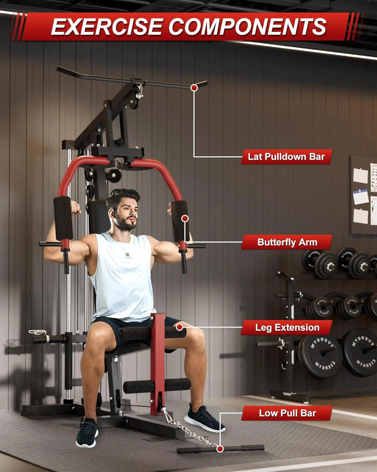 HiMISS Comprehensive All In One Home Gym System For Body