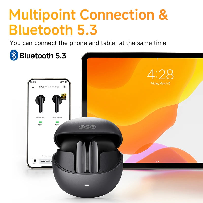 QCY AilyBuds ProPlus ANC Wireless Earbuds LDAC Bluetooth 5.3