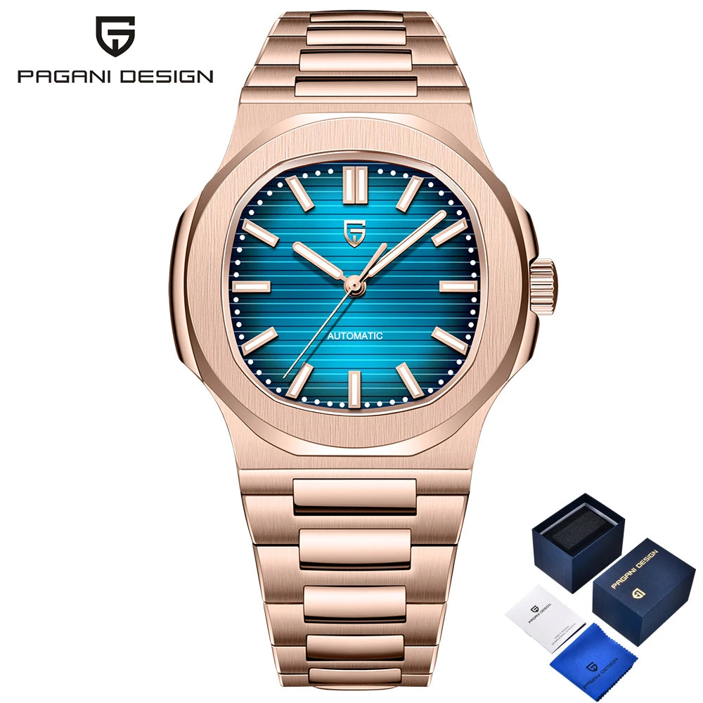 PAGANI DESIGN Automatic Watch For Men Stainless Steel Sports Luxury