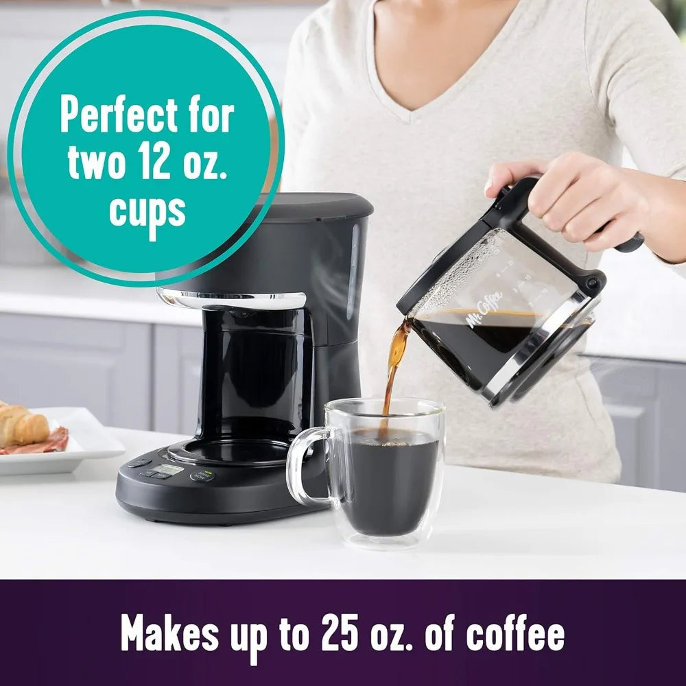 Five Cup Programmable Coffee Maker With Auto Pause And Compact