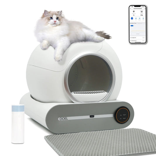 DOEL Self-Cleaning Cat Litter Box With App Control WiFi