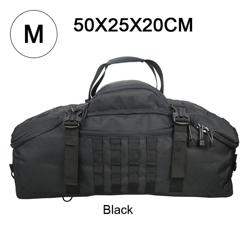 LQARMYCN 3 Way Duffle Bag Backpack Crossbody Travel