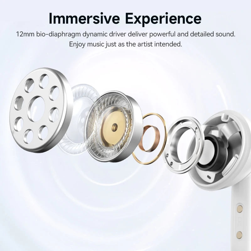 QCY Melobuds N50 ANC Wireless Earphones With Multipoint Bluetooth 5.4
