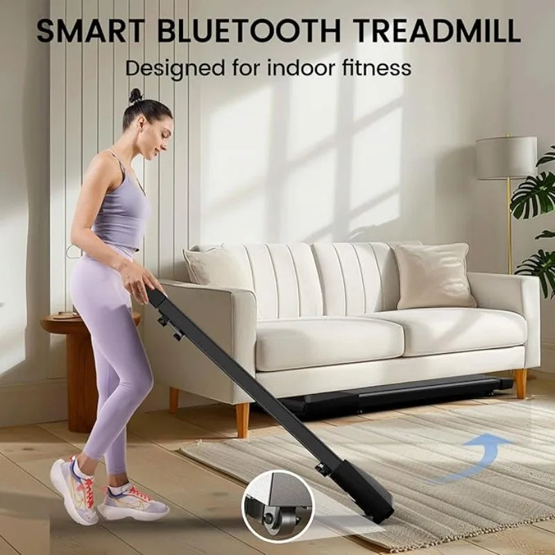 Superun 2-In-1 Home Walking Treadmill With App Control