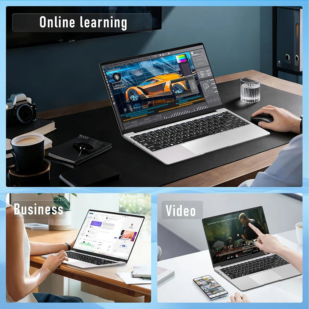 Xia Man Windows 11 Laptop Computer With Intel A3950 Processor