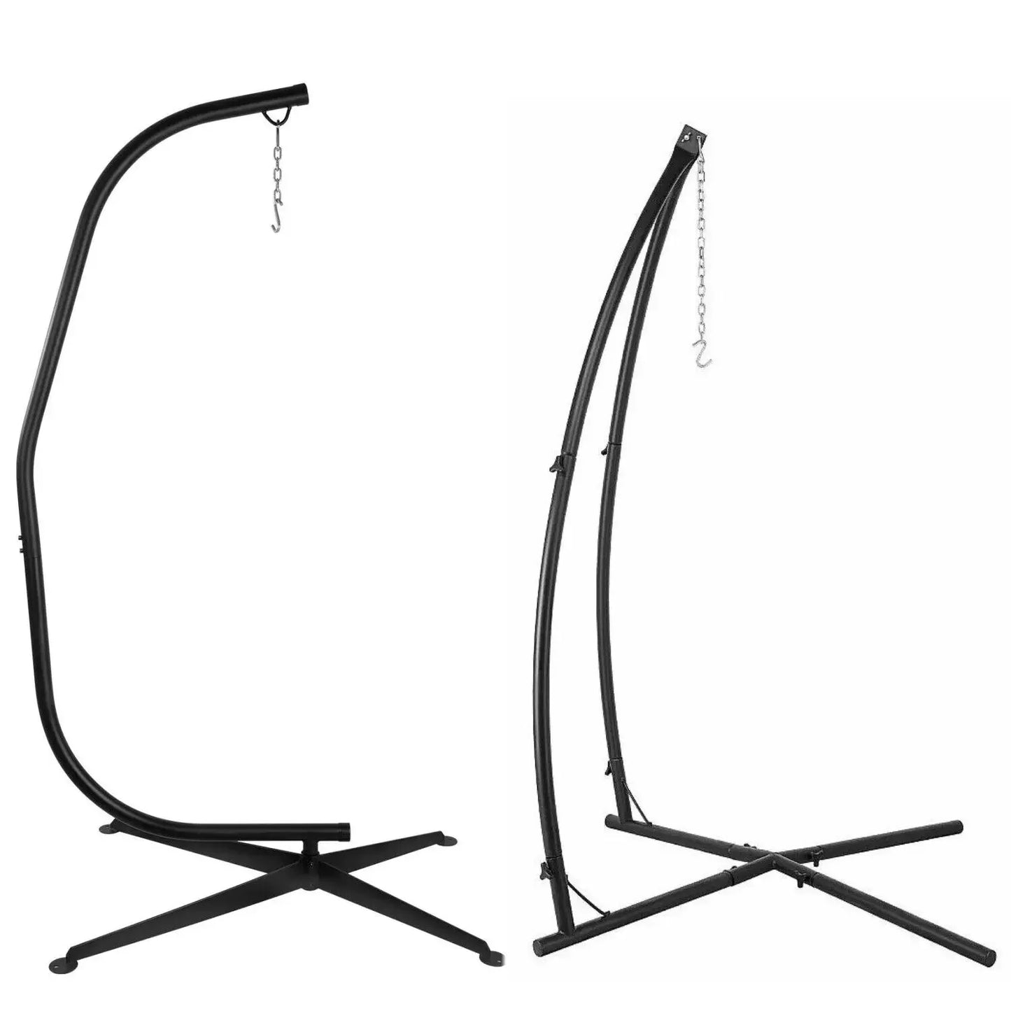 Homfa Heavy Duty Metal Hanging Chair Hammock C Stand