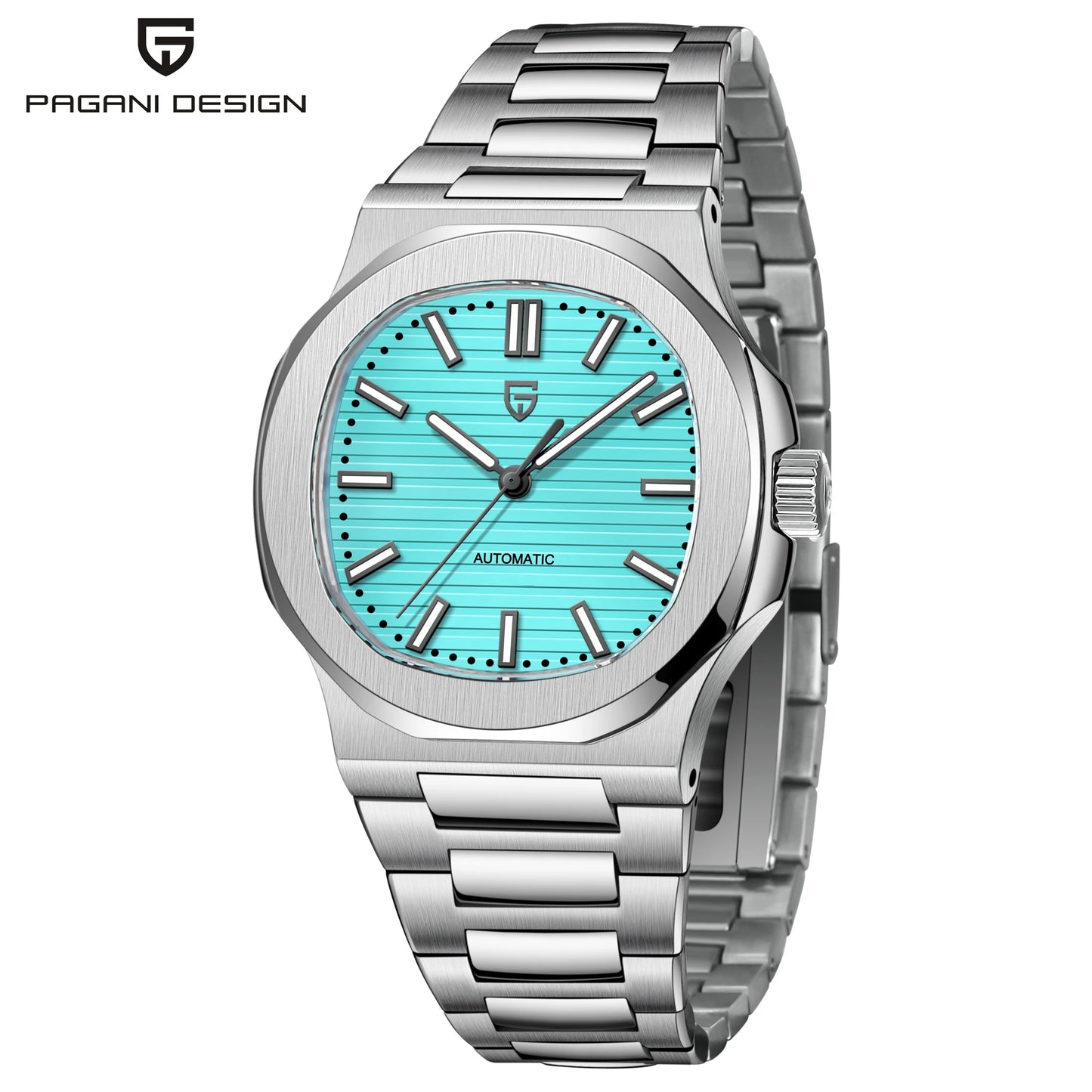 PAGANI DESIGN Automatic Watch For Men Stainless Steel Sports Luxury