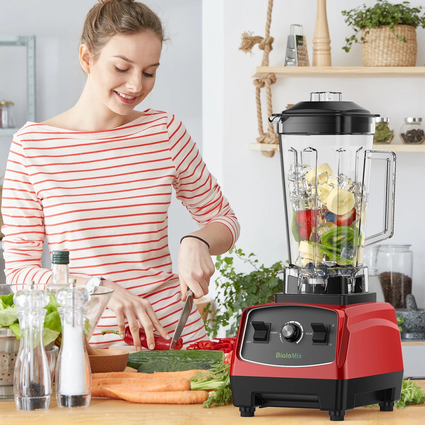 Biolomix BPA Free 3HP 2200W Heavy Duty Blender Mixer