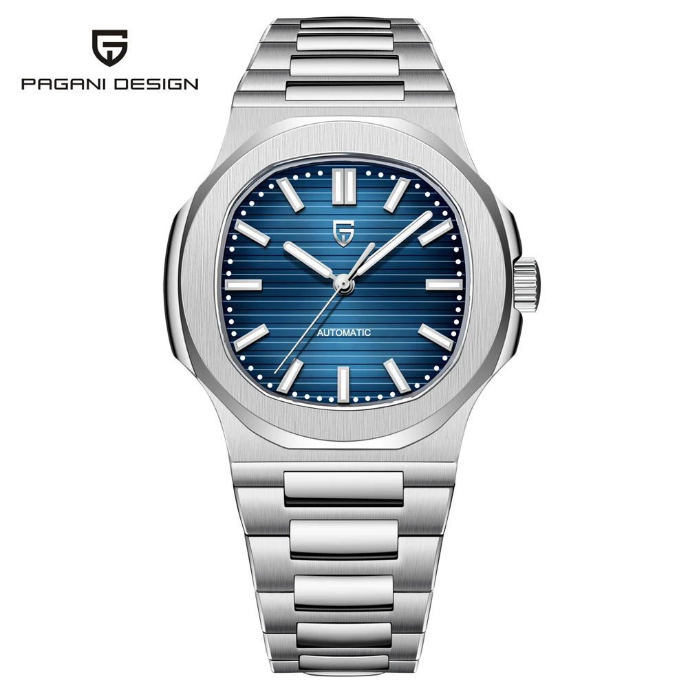 PAGANI DESIGN Automatic Watch For Men Stainless Steel Sports Luxury