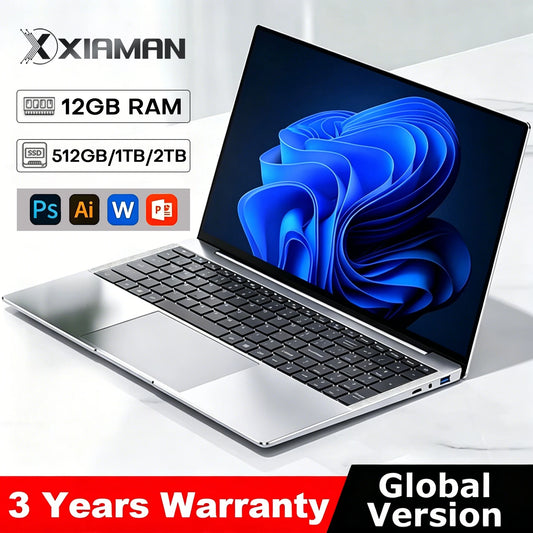 Xia Man Windows 11 Laptop Intel Atom A3950 12GB RAM