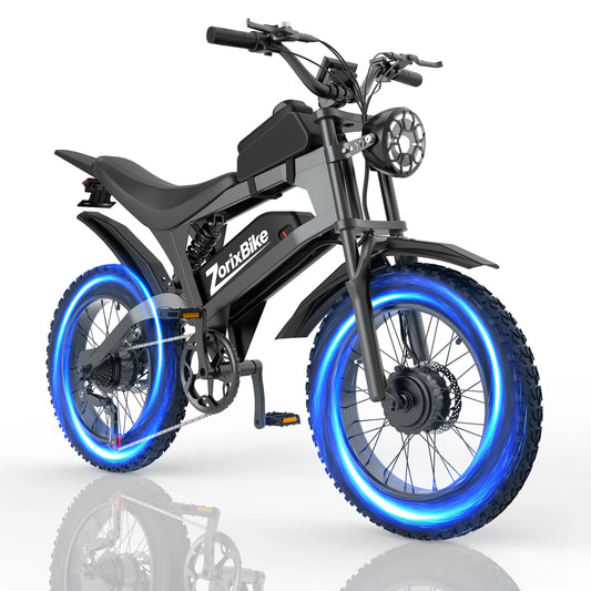 ZorixBike R8 Pro 3000W Ebike Up 60 Mile Maximum Range