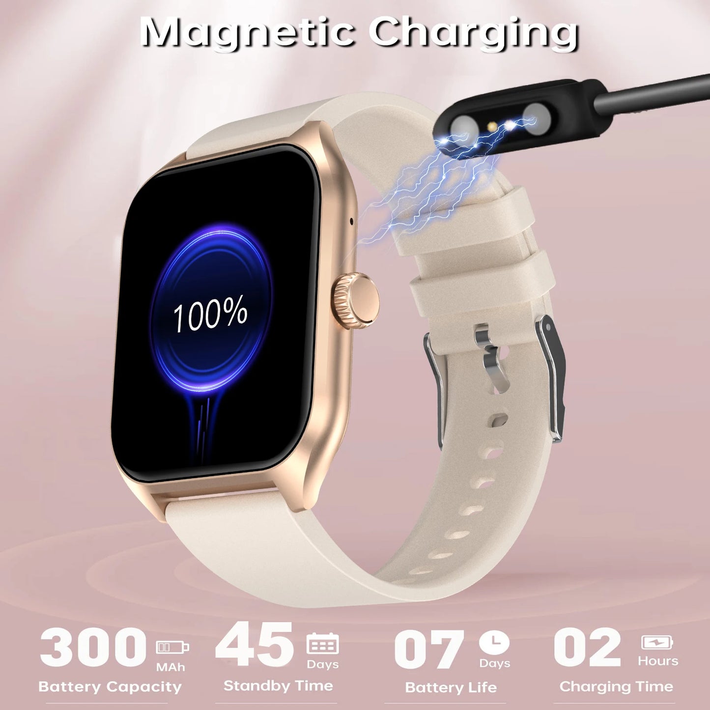 LIVLOVCP AI Voice Assistant Smartwatch With 100 Plus Sports Tracking