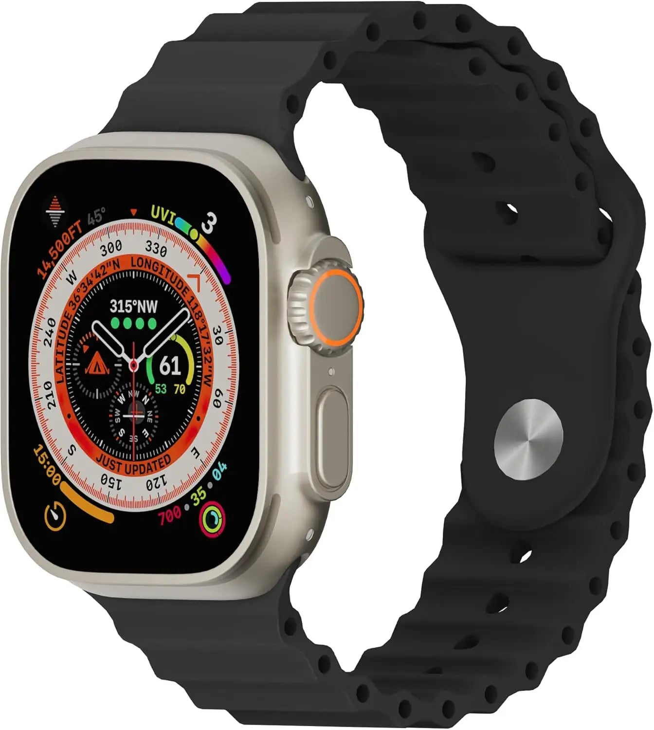 Hiwear Smartwatch With Case And Seven Bands Bluetooth Calling Fitness Tracker