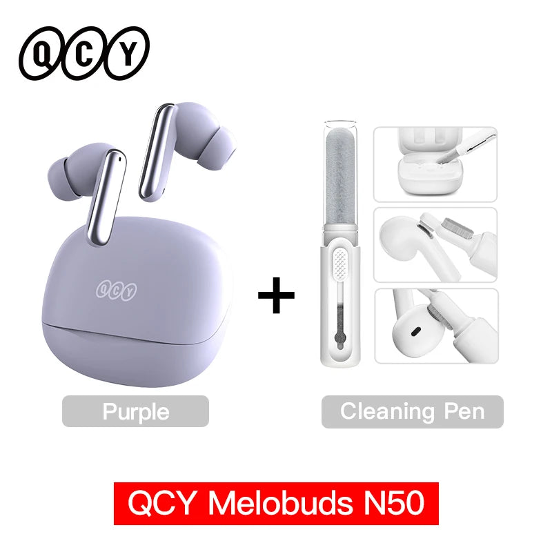 QCY Melobuds N50 ANC Wireless Earphones With Multipoint Bluetooth 5.4