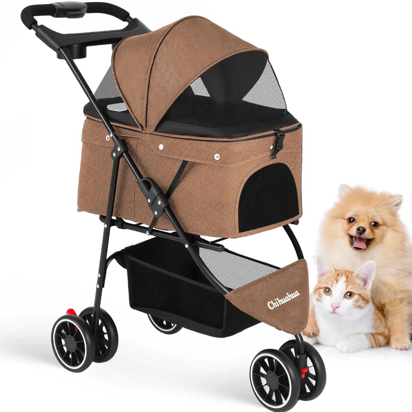 Chihuahua Pet Stroller For Small To Medium Dogs And Cats
