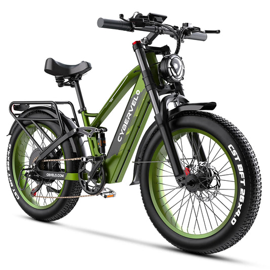 CBVELO EK9 Fat Tire Electric Bike 60V 50Ah Long Range