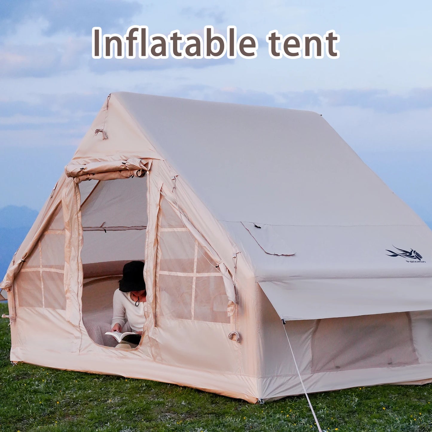 Pakicetus Inflatable Camping Tent With Quick Setup Air Frame