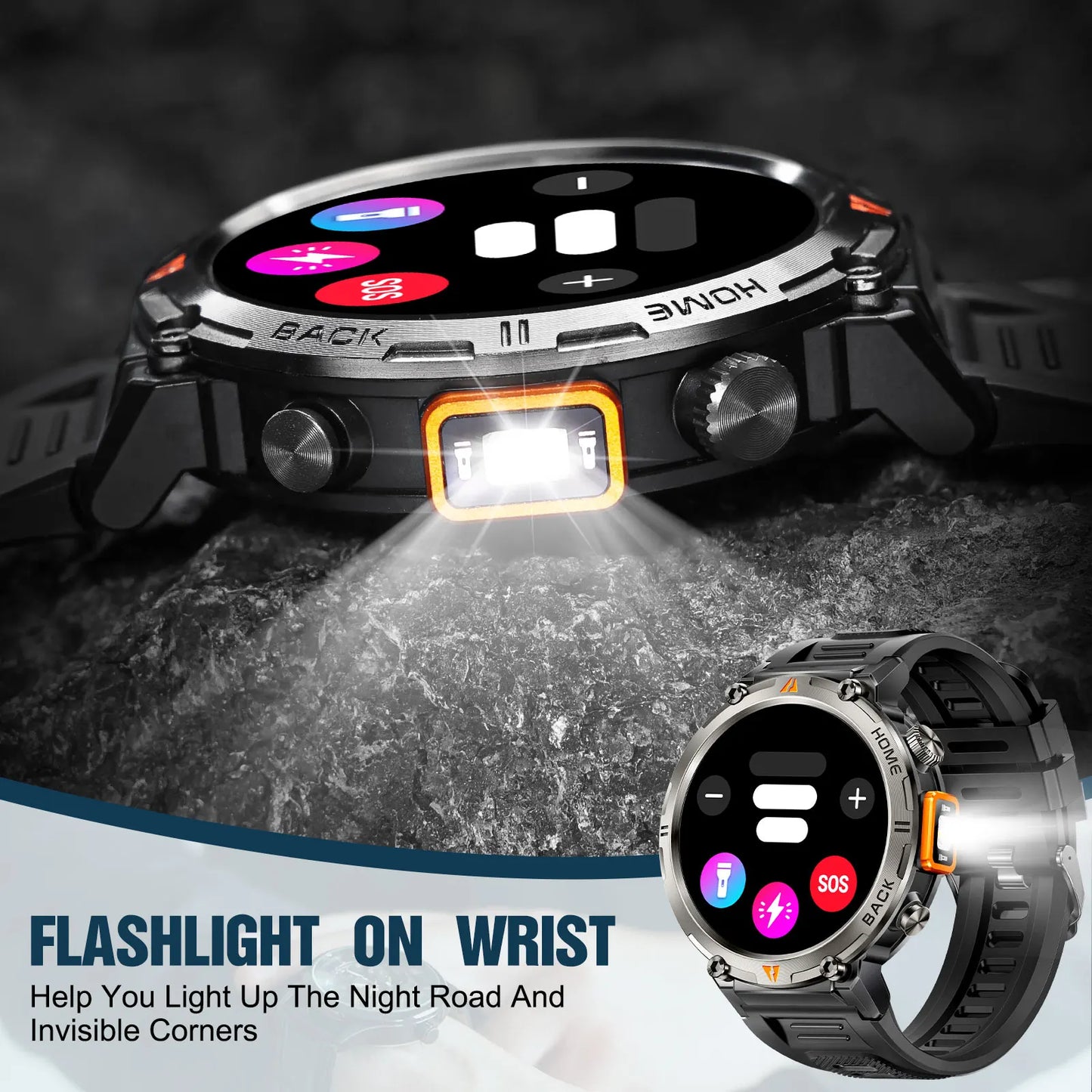 EIGIIS KE3 Bluetooth Call Smartwatch For Men Full Touch Health Monitor