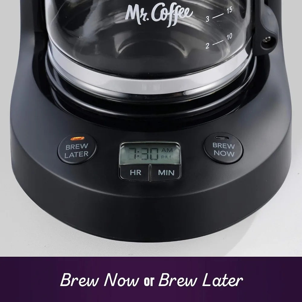 Five Cup Programmable Coffee Maker With Auto Pause And Compact