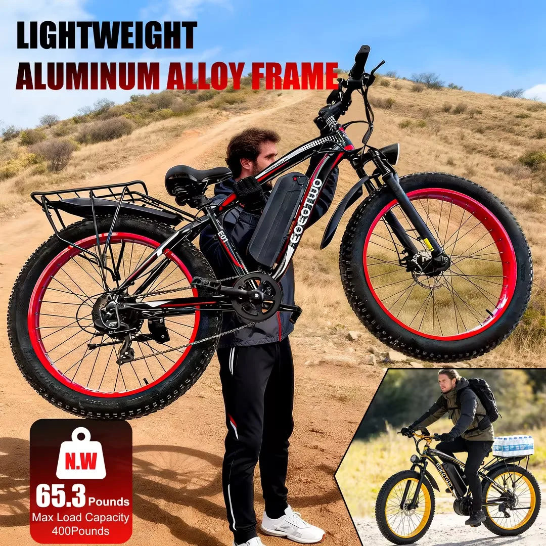 EOEOTWO Electric Bike For Adults 1500W Peak Motor 34MPH Aluminum