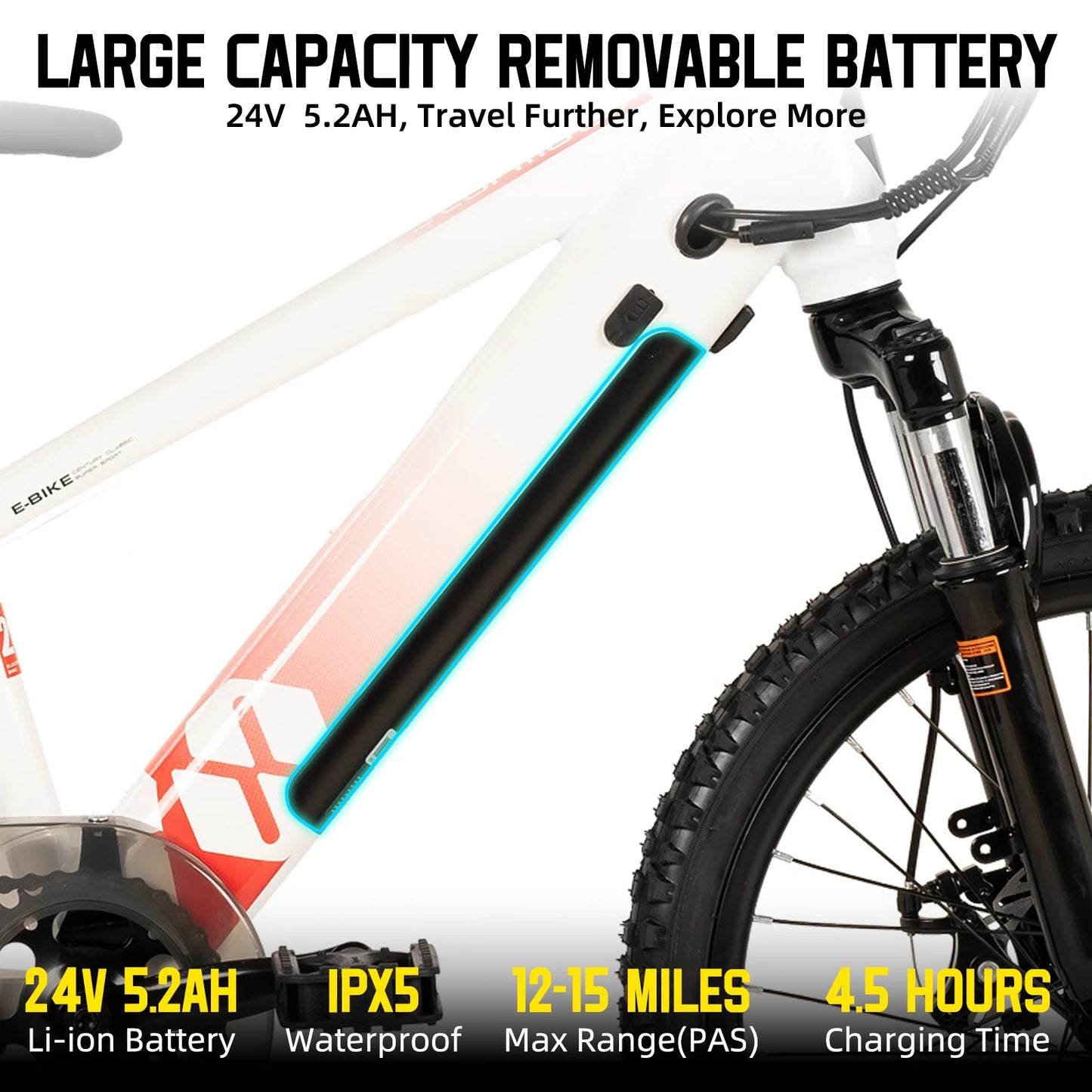 JOYSTAR 250W Electric Bike For Kids And Teens