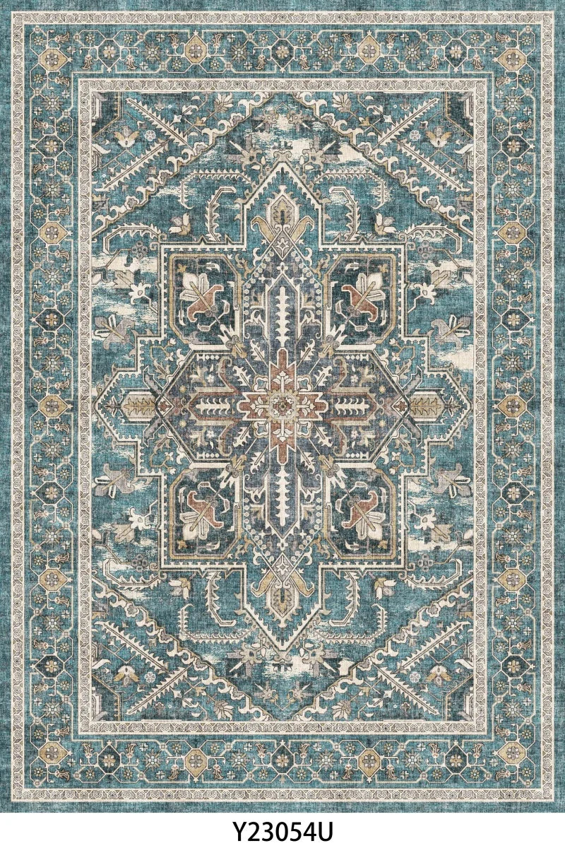 NONED Kilim Wool Silk Turkish Persian Rug Geometric Living Room