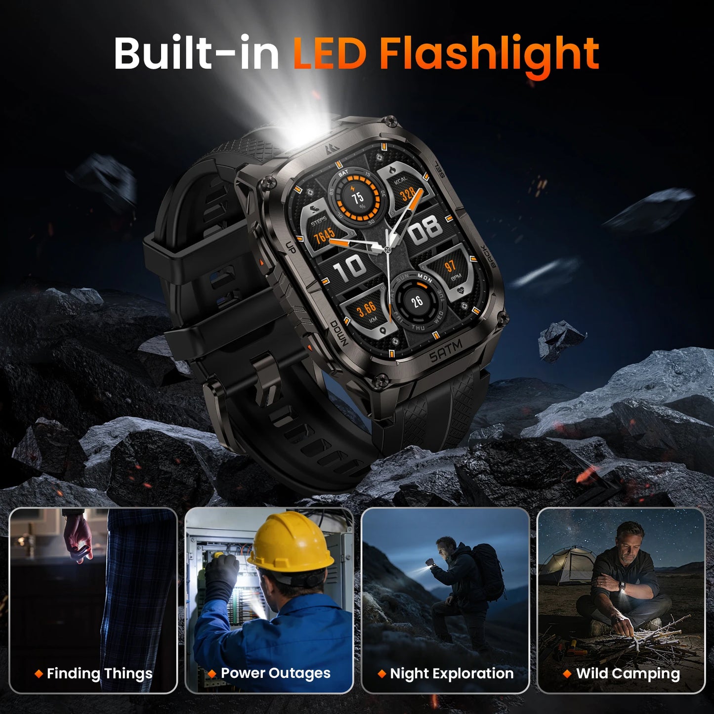 Kospet Tank M4C GPS Smartwatch With Health Tracking