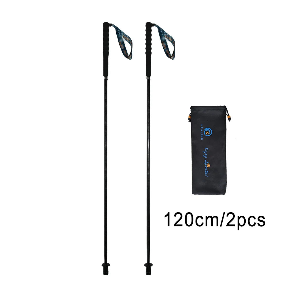 Okhealing Ultra Light Folding Trekking Poles Carbon Fiber