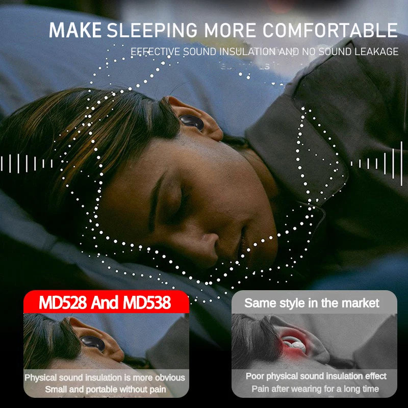 SHUKE Ultra Thin Sleep Headphones Bluetooth Earbuds