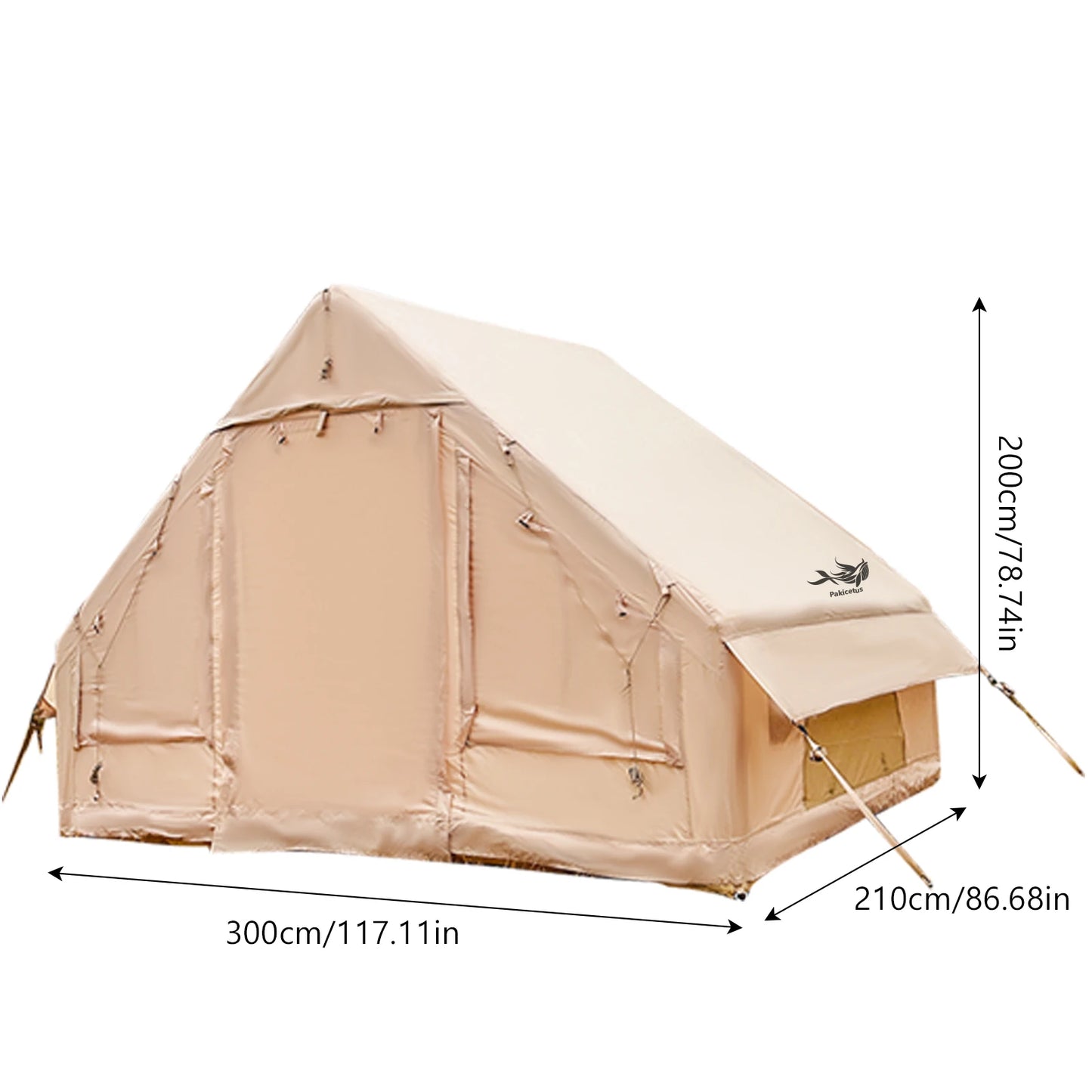 Inflatable Camping Tent With Skylight And Quick Air Flow