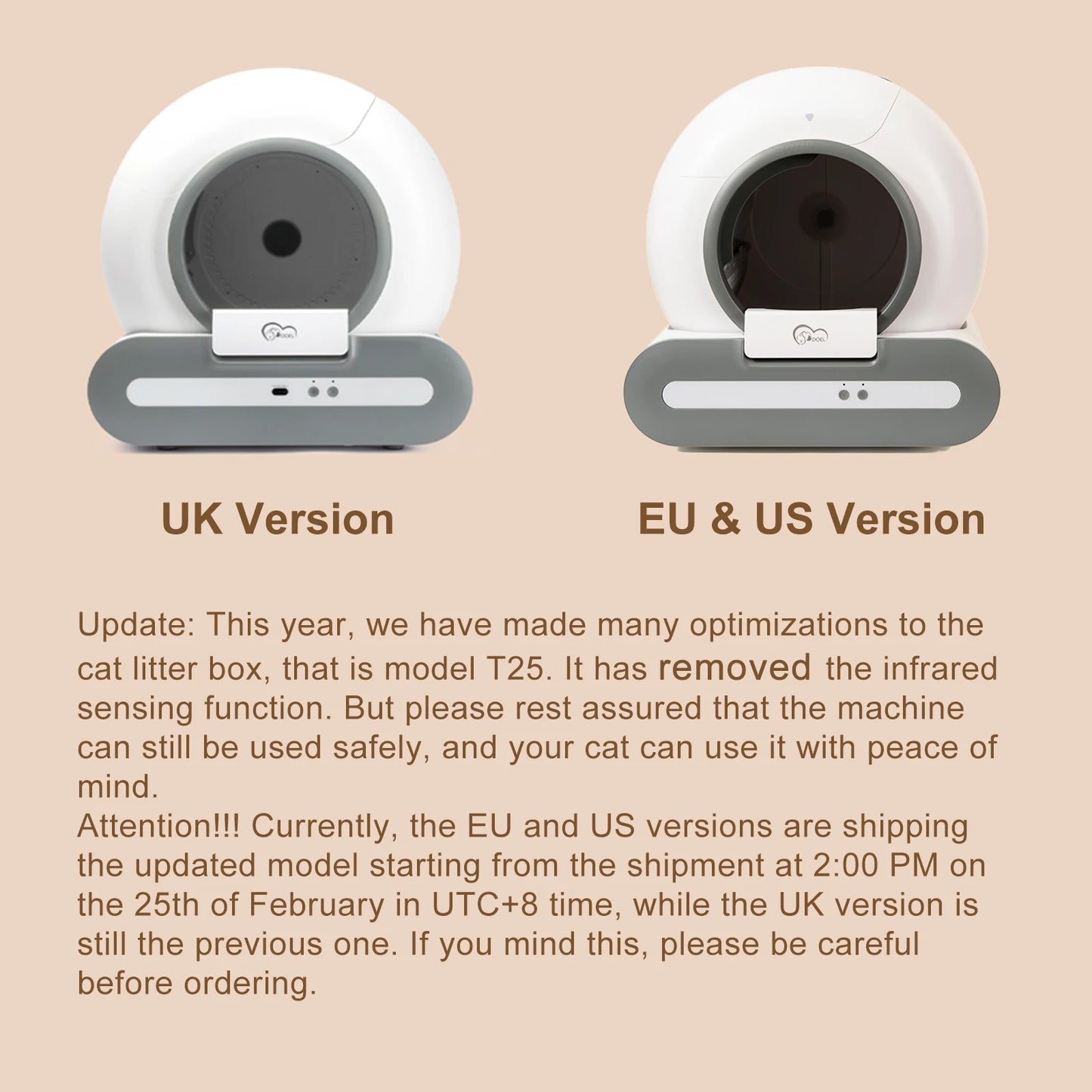 DOEL Self Cleaning Cat Litter Box With App Control And 2.4G WiFi