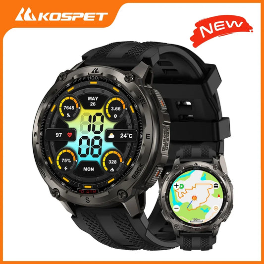 Kospet Tank T4 Smartwatch Featuring GPS And Waterproof Construction