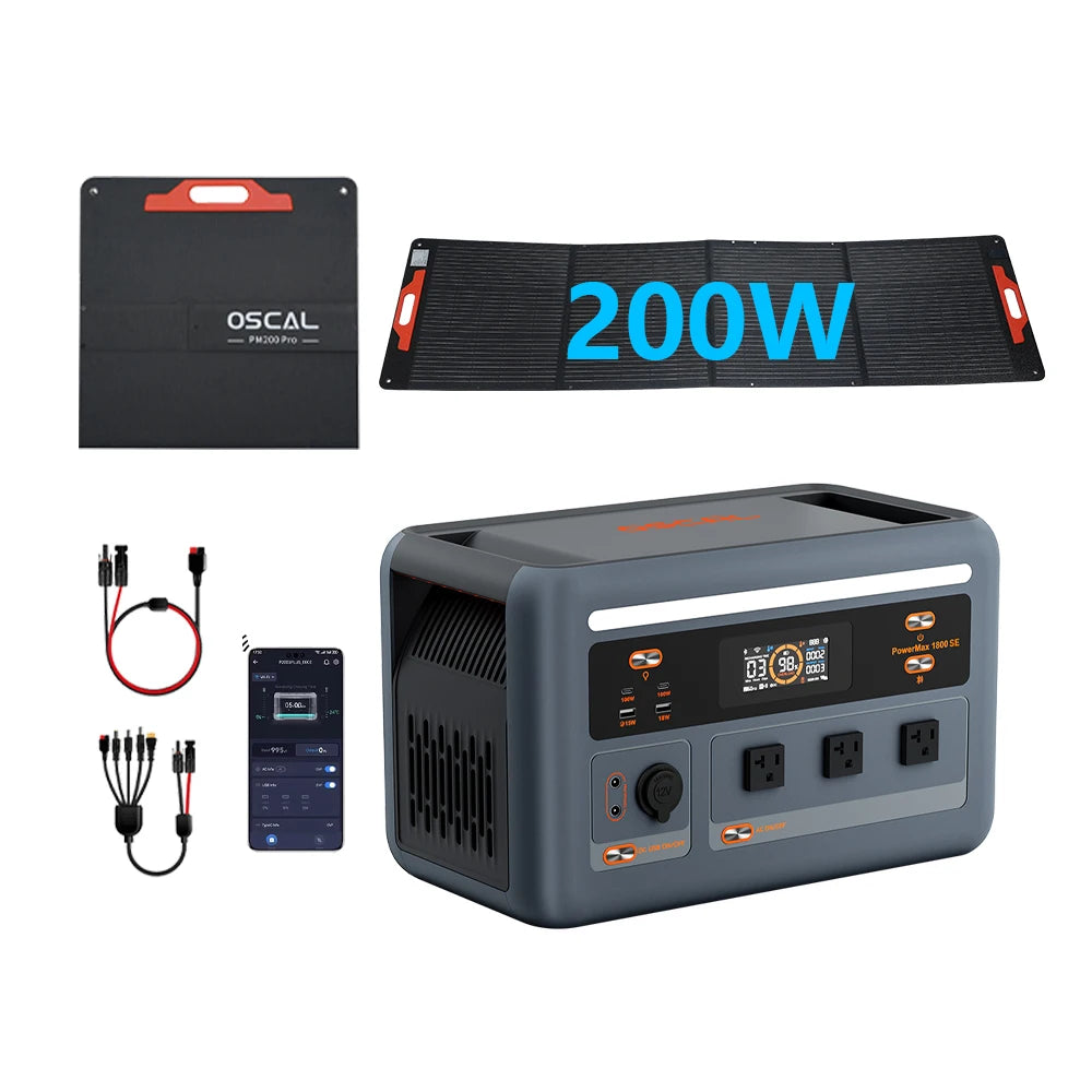 OSCAL PowerMax 1800 Portable Power Station 1024Wh LiFePO4