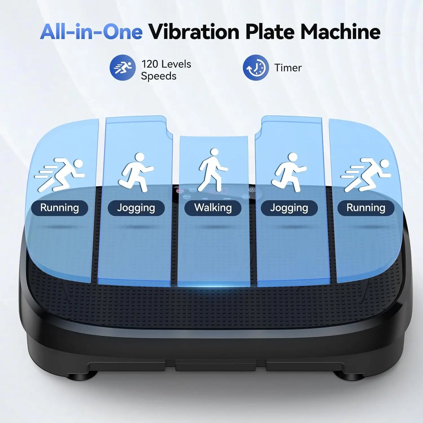 HTM Vibration Plate For Whole Body Exercise Bluetooth Remote Control