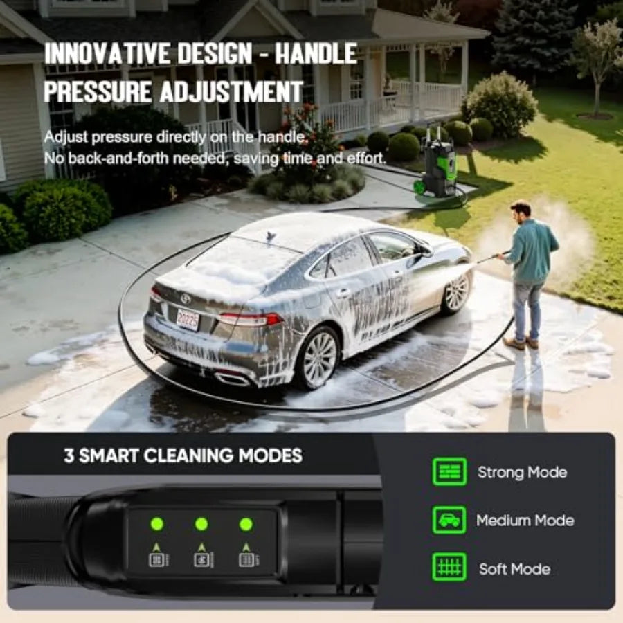 5000 PSI Electric Pressure Washer For Car And Home With Metal Housing